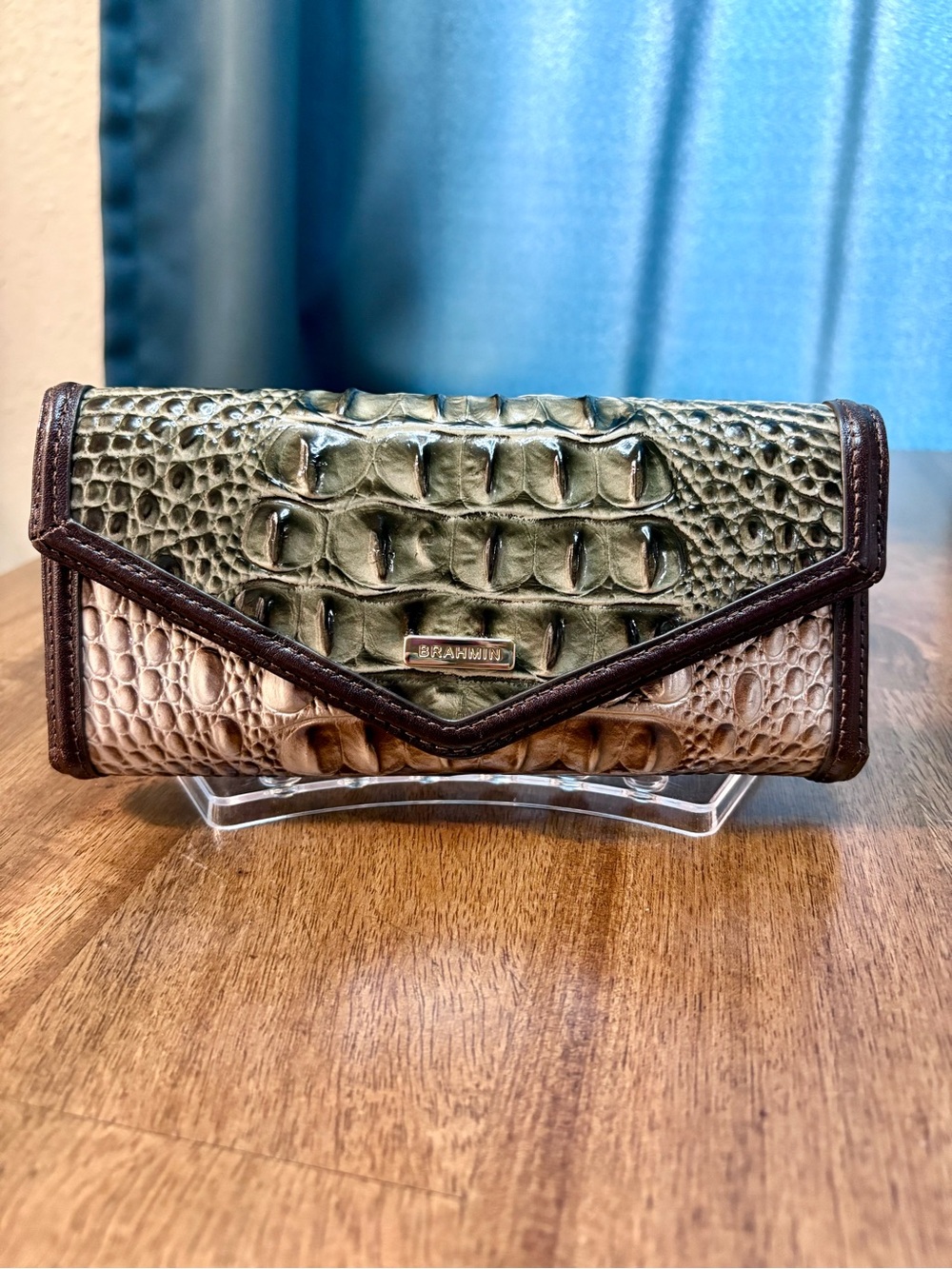 Brahmin GUC Veronica - Silver Lining Windermere - Leather Wallet